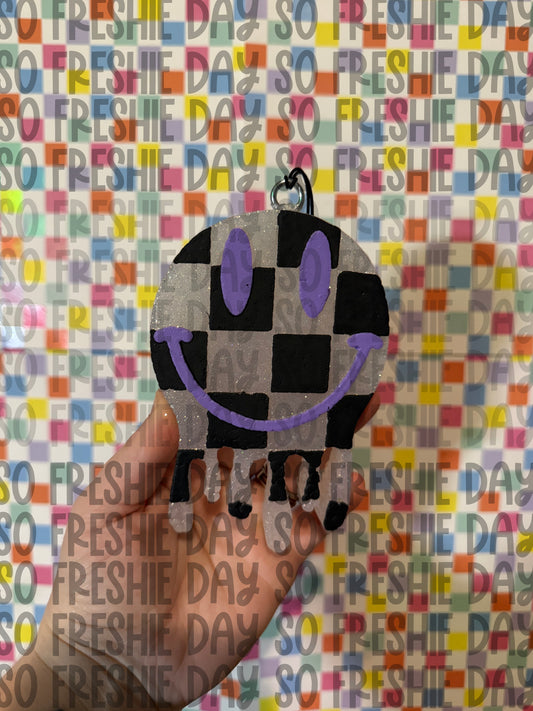 Checkered Drip Smiley